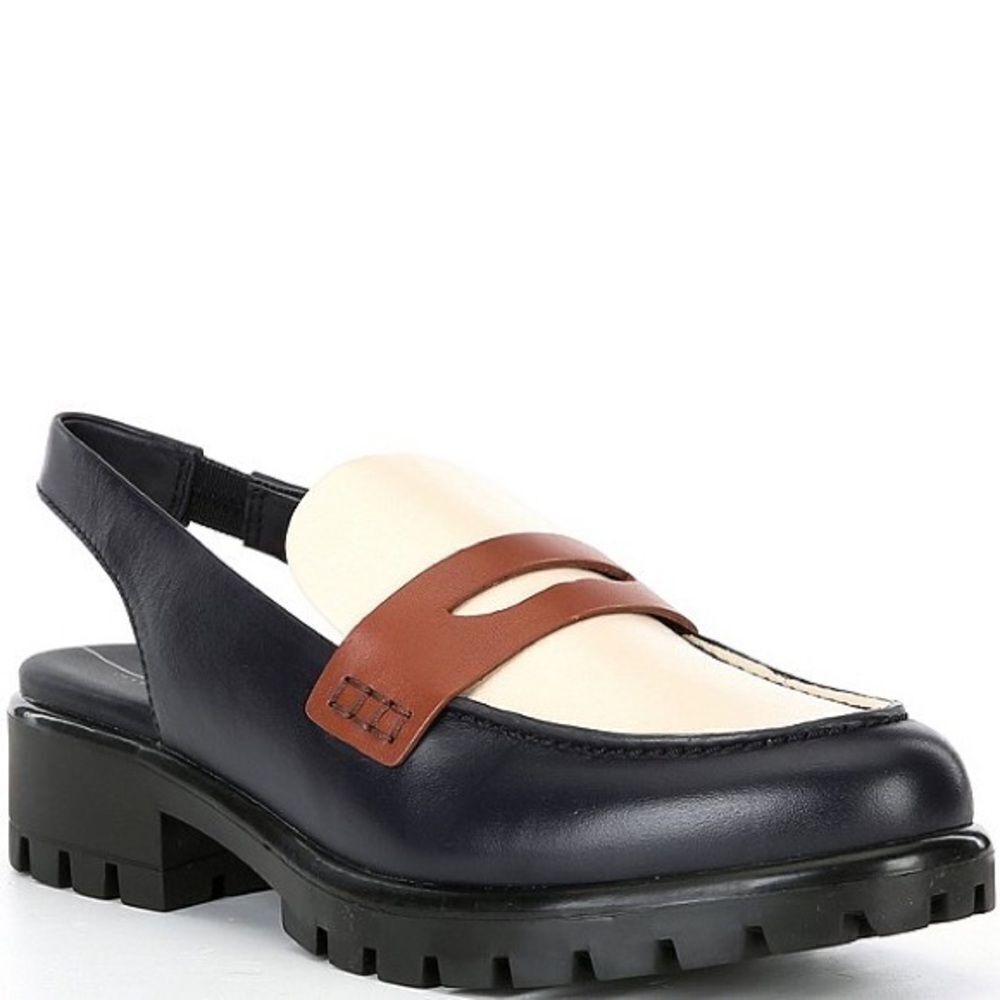 ECCO Women's Modtray Slingback Penny Loafer shoes size 7-7.5